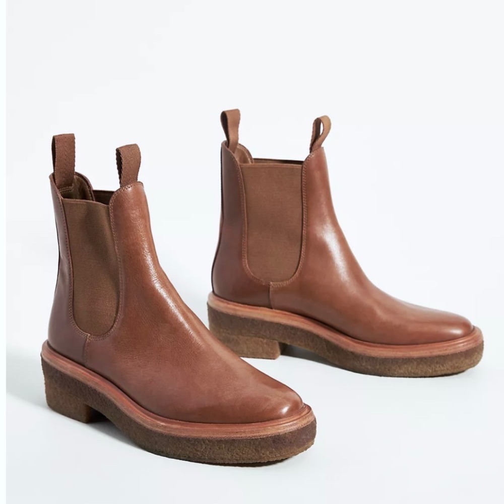 Loeffler Randall Chelsea Boots size‎ 7 Chunky Raquel Anthropologie Minimalist